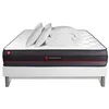 Image de Pack Matelas Regen - Mémoire de forme - Ep : 24cm - Sommier kit Blanc avec couette et 2 oreillers