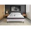Image de Pack Matelas Form - Mousse - Ep : 19cm - Sommier kit Blanc avec couette et 2 oreillers