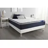 Image de Ensemble matelas Latex+Mémoire de forme ACTILATEX MAX 140x190 cm Maxi épaisseur 7zones de confort + sommier KIT blanc