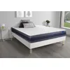 Image de Ensemble matelas Latex+Mémoire de forme ACTILATEX MORPHO 140x190 Maxi épaisseur 5zones de confort + sommier KIT blanc