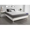 Image de Ensemble matelas ACTILATEX RELAX Latex et mémoire de forme 200x200 cm Maxi épaisseur 5zones de confort + sommier KIT blanc