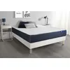 Image de Ensemble matelas Latex et Mémoire de forme ACTILATEX SLEEP 200x200 5zones de confort + sommier KIT blanc