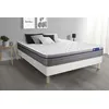 Image de Ensemble matelas Mémoire de forme ACTIMEMO ZEN 160x200 Maxi épaisseur 7zones de confort + sommier KIT blanc