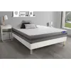 Image de Ensemble matelas ACTIMEMO RELAX mémoire de forme 140x200 cm Maxi épaisseur 5zones de confort + sommier KIT blanc