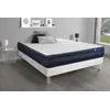 Image de Ensemble matelas ACTIMEMO TECH 180x200 Mémoire de forme Maxi épaisseur 5zones de confort + sommier KIT blanc