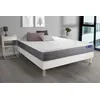 Image de Ensemble matelas ACTIMEMO DREAM mémoire de forme 200x200 cm 5zones de confort + sommier KIT blanc