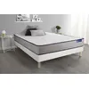 Image de Ensemble matelas Mémoire de forme ACTIMEMO FORM 160x200 cm 5zones de confort + sommier KIT blanc