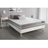 Image de Ensemble matelas Mémoire de forme ACTIMEMO TOUCH 140x200 3zones de confort + sommier KIT blanc