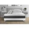 Image de Pack lit complet - Matelas 160x200 cm + Sommier tapissier à lattes (en kit) + 2 oreillers + Couette - Vital Soft