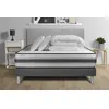 Image de Pack lit complet - Matelas 160x200 cm + Sommier tapissier à lattes (en kit) + 2 oreillers + Couette - Vitalpower Recover