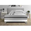 Image de Pack lit complet - Matelas 200x200 cm + Sommier tapissier à lattes (en kit) + 2 oreillers + Couette - Vitalpower Recover