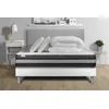 Image de Pack lit complet - Matelas 140x200 cm + Sommier tapissier à lattes (en kit) + 2 oreillers + Couette - Vitalspring Zen