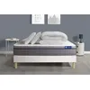 Image de Pack prêt à dormir matelas Ressorts ensachés+Mémoire de forme ACTIFLEX ZEN 140x190 + sommier KIT blanc + 2 oreillers +couette