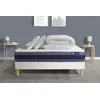 Image de Pack prêt à dormir matelas Ressorts ensachés+Mémoire de forme ACTIFLEX MORPHO 140x190 + sommier KIT blanc +2oreillers+couette