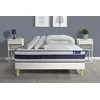 Image de Pack prêt à dormir matelas Ressorts ensachés + Mémoire de forme ACTIFLEX ERGO 140x200 + sommier KIT blanc +2oreillers+couette
