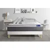 Image de Pack prêt à dormir matelas ACTILATEX PLUS 140x190 cm Latex + Mémoire de forme + sommier KIT blanc + 2 oreillers + couette