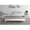 Image de Pack prêt à dormir matelas Latex + mémoire de forme ACTILATEX TOUCH 200x200 cm + sommier KIT blanc + 2 oreillers + couette