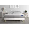 Image de Pack prêt à dormir matelas ACTILATEX 200x200cm à MÉMOIRE DE FORME + LATEX + sommier KIT blanc + 2 oreillers + couette