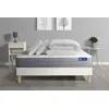 Image de Pack prêt à dormir matelas ACTIMEMO DREAM mémoire de forme 200x200 cm 5zones confort + sommier KIT blanc + 2oreillers+couette