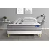 Image de Pack prêt à dormir matelas à mémoire ACTIMEMO PUR 140x200cm 3zones de confort + sommier KIT blanc + 2 oreillers + couette