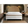 Image de Pack Matelas Le Raffiné - Ressorts ensachés et mémoire de forme - Ep : 26cm - Sommier kit Blanc avec couette et 2 oreillers