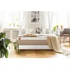 Image de Ensemble sommier matelas LE SOYEUX 140x190cm Ressorts ensachés + Mémoire de forme BioVisco - Ep. 24cm + sommier kit Blanc