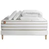 Image de Pack prêt à dormir matelas LE DOUILLET 200x200cm Mémoire de forme BioVisco + sommier kit Blanc