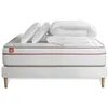 Image de Pack prêt à dormir matelas LE PAISIBLE 180x200cm Mémoire de forme BioVisco + sommier kit Blanc