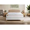 Image de Matelas 140 x 190 cm Le Paisible - Mousse à mémoire de forme - Ep : 24 cm - sommier Blanc avec 2 oreillers et couette