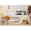 Image de Ensemble sommier matelas LE TENDRE 200x200cm Ressorts ensachés + Mémoire de forme 7 zones de confort - Ep. 28cm + double sommiers Blanc