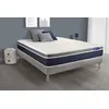 Image de Ensemble ACTIFLEX CONFORT Matelas Ressorts ensachés+mémoire de forme 140x200cm Maxi épaisseur + sommier KIT gris