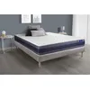 Image de Ensemble matelas Ressorts ensachés+Mémoire de forme ACTIFLEX MORPHO 160x200 Maxi épaisseur 5zones confort + sommier KIT gris