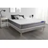 Image de Ensemble matelas Latex+Mémoire de forme ACTILATEX ZEN 160x200 Maxi épaisseur 7zones de confort + sommier KIT gris