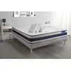 Image de Pack prêt à dormir matelas Latex et Mémoire de forme ACTILATEX ERGO 180x200 cm + sommier KIT gris + 2 oreillers + couette