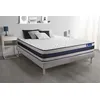 Image de Ensemble matelas Latex et Mémoire de forme ACTILATEX ERGO 160x200 cm Maxi épaisseur 5zones de confort + sommier KIT gris