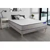 Image de Ensemble matelas Latex et Mémoire de forme ACTILATEX FORM 140x190 cm 5zones de confort + sommier KIT gris