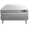 Image de Ensemble matelas Latex + mémoire de forme ACTILATEX TOUCH 90x190 3zones de confort + sommier KIT gris