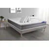 Image de Pack prêt à dormir matelas Mémoire de forme ACTIMEMO ZEN 140x200 7zones de confort + sommier KIT gris + 2 oreillers +couette