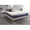 Image de Ensemble ACTIMEMO CONFORT Matelas mémoire de forme 200x200 cm Maxi épaisseur 7zones de confort + sommier KIT gris