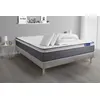 Image de Pack prêt à dormir matelas ACTIMEMO PLUS 160x200 Mémoire de forme 7zones confort + sommier KIT gris + 2 oreillers + couette