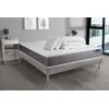 Image de Pack prêt à dormir matelas ACTIMEMO DREAM mémoire de forme 200x200 cm 5zones confort + sommier KIT gris + 2oreillers+couette