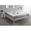 Image de Pack prêt à dormir matelas 160x200 ACTIMEMO SOFT 3zones de confort + sommier KIT gris + 2 oreillers + couette