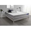 Image de Ensemble matelas à mémoire ACTIMEMO PUR 160x200cm 3zones de confort + sommier KIT gris