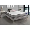 Image de Ensemble matelas ACTIMEMO 180x200cm 2 faces à MÉMOIRE DE FORME 3zones de confort + sommier KIT gris
