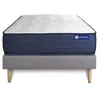 Image de Ensemble matelas ACTIMEMO LIFE 120x200 Mémoire de forme 5zones de confort + sommier KIT gris