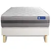 Image de Ensemble matelas ACTIFLEX RELAX Ressorts ensachés + mémoire de forme 80x200 Maxi épaisseur 5zones confort + sommier KIT blanc
