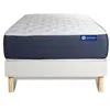 Image de Ensemble matelas Ressorts ensachés et Mémoire de forme ACTIFLEX SLEEP 80x190 5zones de confort + sommier KIT blanc