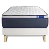 Image de Ensemble matelas Latex+Mémoire de forme ACTILATEX MAX 120x190 cm Maxi épaisseur 7zones de confort + sommier KIT blanc