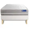 Image de Ensemble matelas mémoire de forme actimemo touch 80x200 3zones de confort + sommier kit blanc