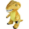 Image de Peluche geante t-rex jaune 53cm - jurassic world dinosaure - grande peluche tyrannosaure rex jaune - re:9176e